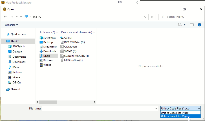 File type filter