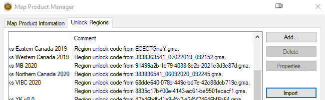 Unlocked region