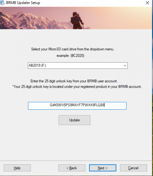 Updater progress